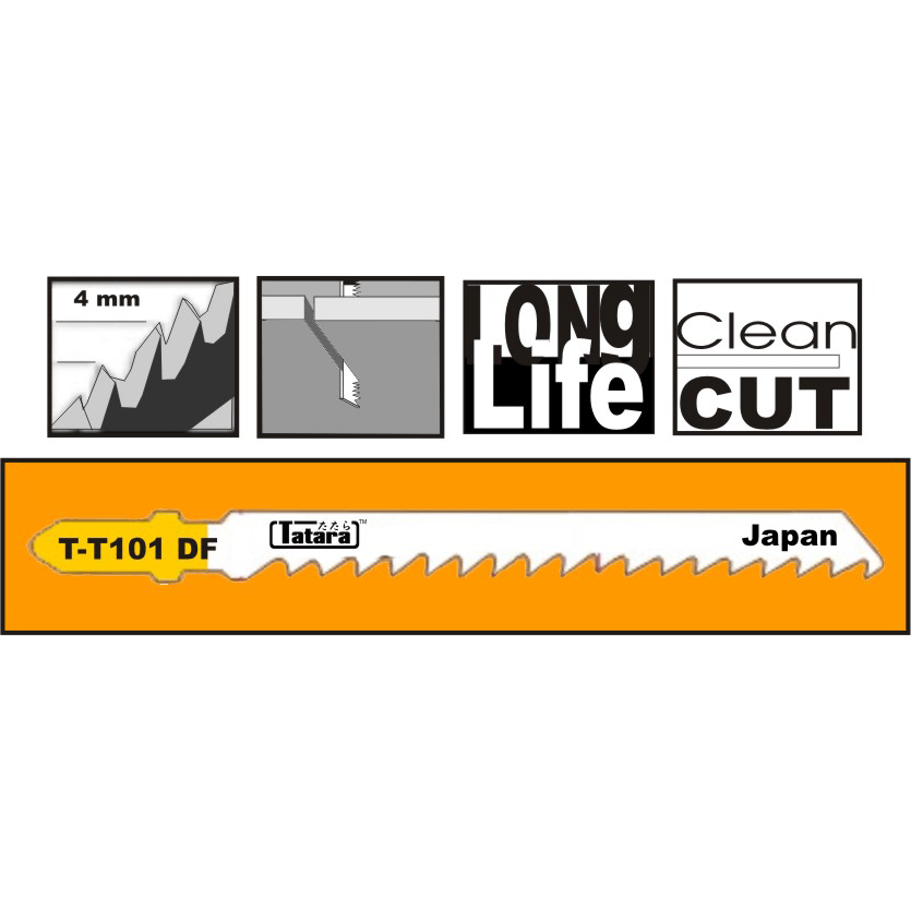 Tatara T-T101DF Jigsaw Blade for Wood - Goldpeak Tools PH Tatara Tatara T-T101DF Jigsaw Blade for Wood - Goldpeak Tools PH Tatara